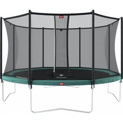 BERG Favorit Regular 330 Grey + Safety Net Comfort havetrampolin
